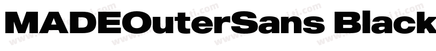 MADEOuterSans Black字体转换